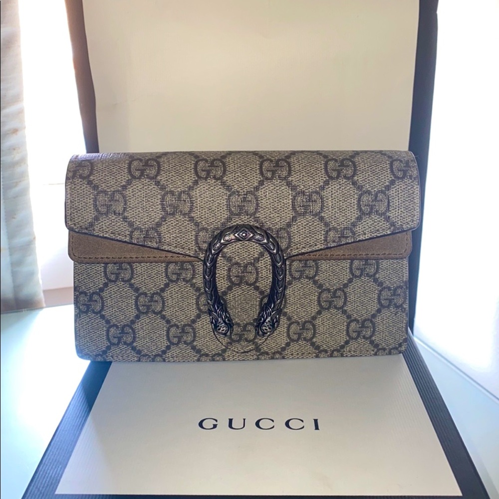 GUCCI DIONYSUS GG SUPREME SUPER MINI BAG